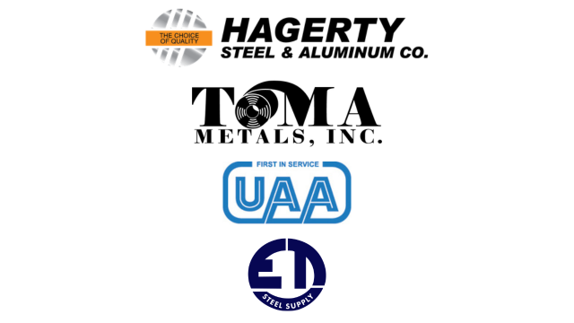 Hagerty Steel & Aluminum Company, Toma Metals, United Alloys Aircraft Metals, and East Tennessee Steel Supply