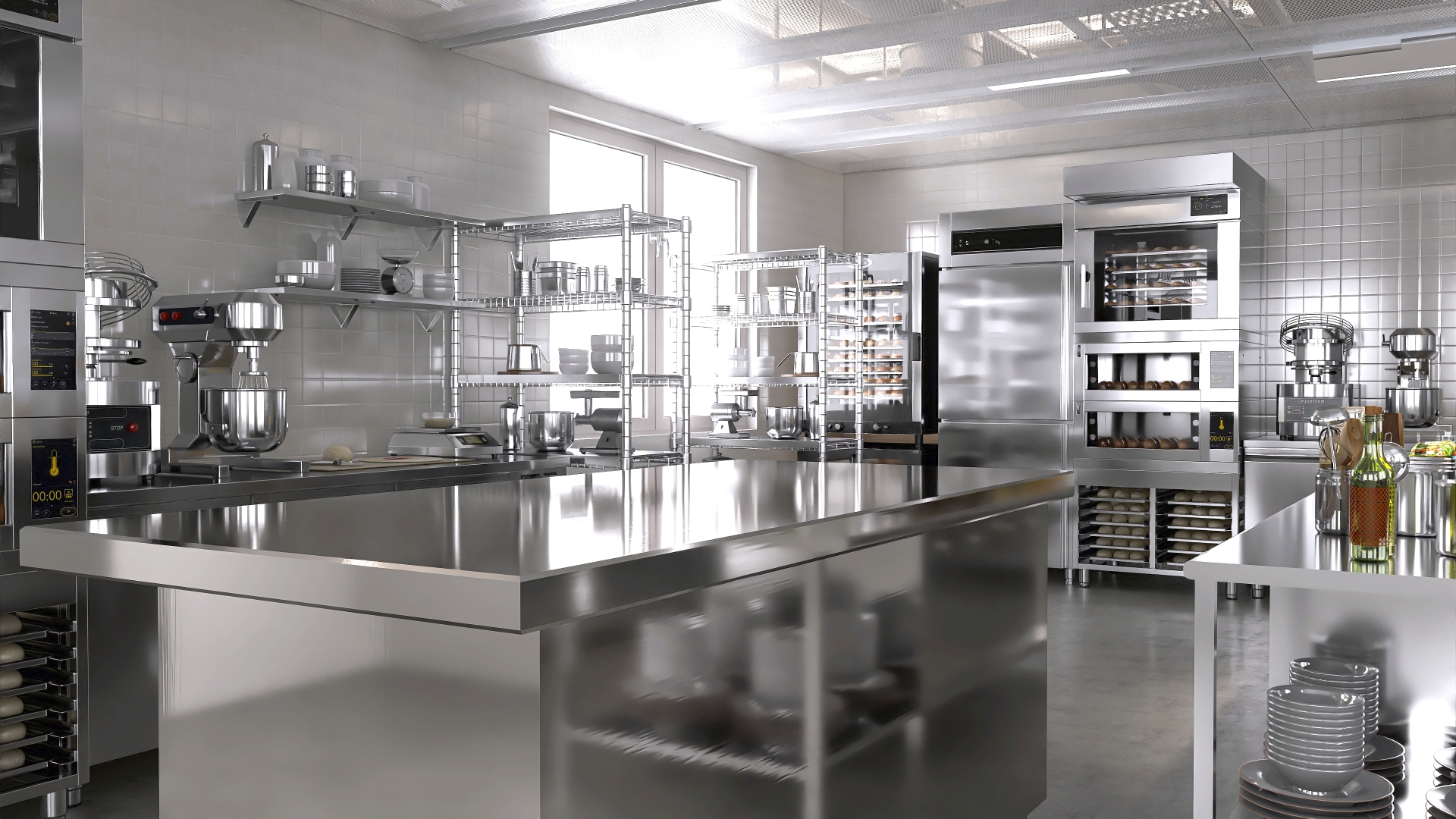 Stainless steel Professional Kitchen